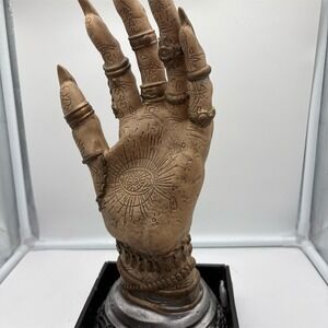 Spooky Village Animated Fortune Teller Witch Palmistry Prop Sound